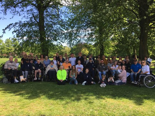 Park push group photo