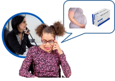 On the phone to the doctor about being on valproate